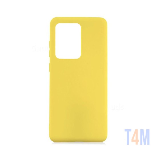 Capa de Silicone para Samsung Galaxy S20 Ultra/S11 Plus Amarelo